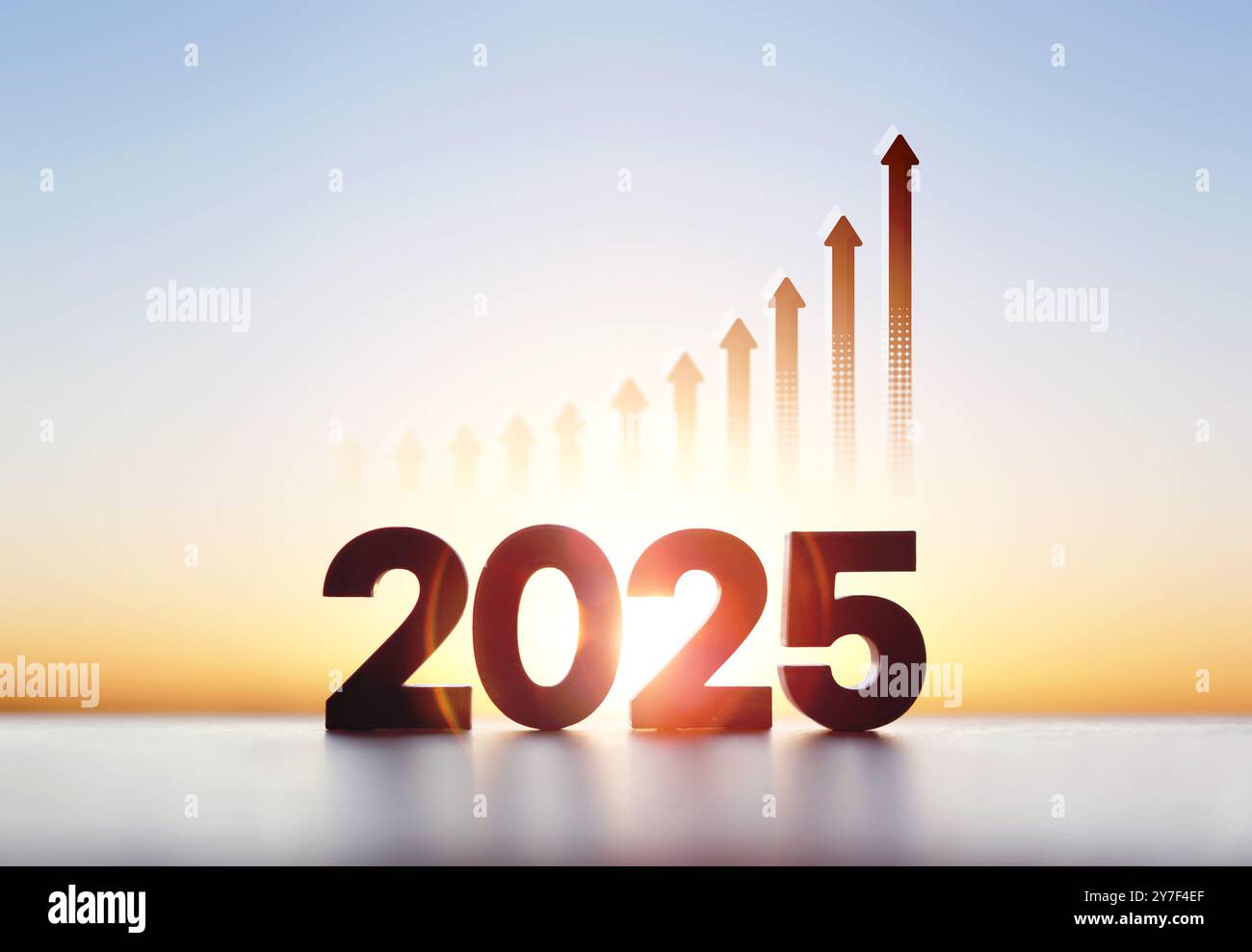 Goals 2025 Hi Res Stock Photography And Images Alamy Rising Arrow Graph And Rising Sun 2025 New Year Sunrise Stock Finance Economy Industry Growth Investment Goal Concept 2Y7F4EF