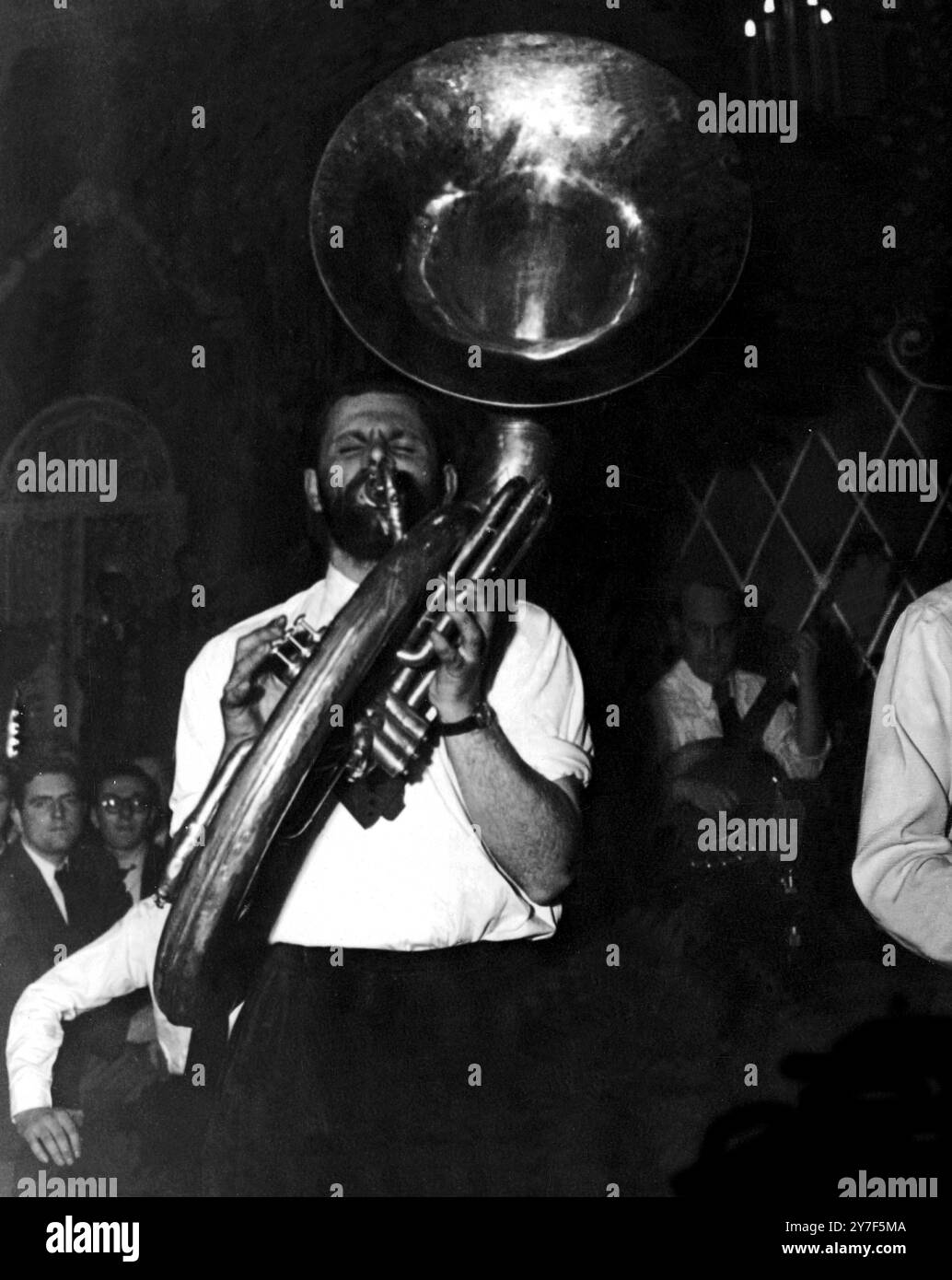 Tuba instrument Black and White Stock Photos \u0026 Images - Alamy, image size:1034x1390