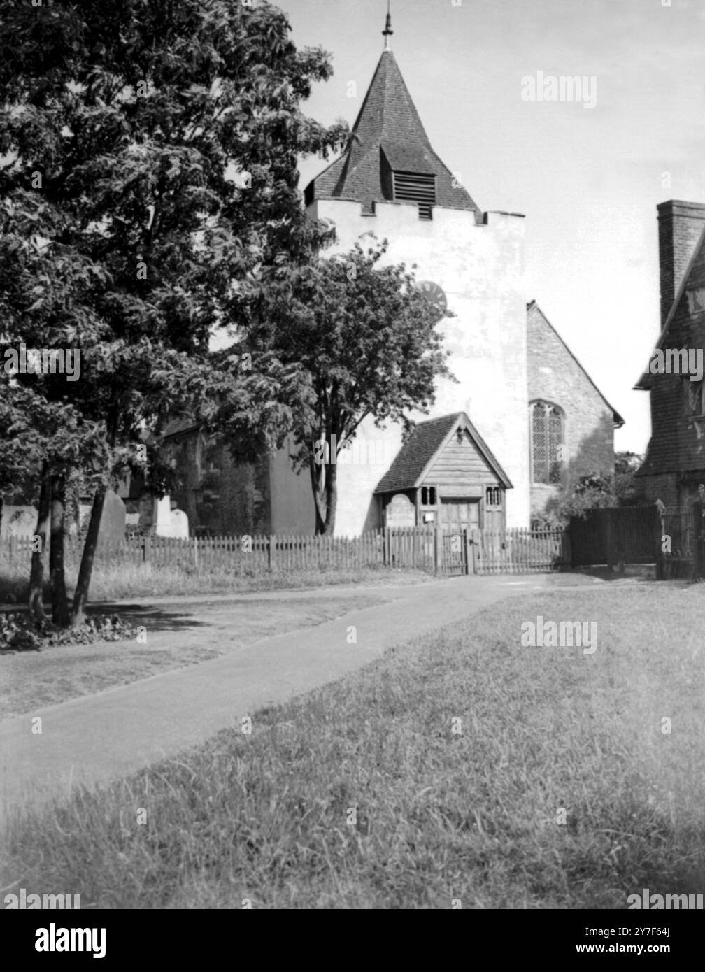 Otford Church. 1933 Stock Photo Alamy
