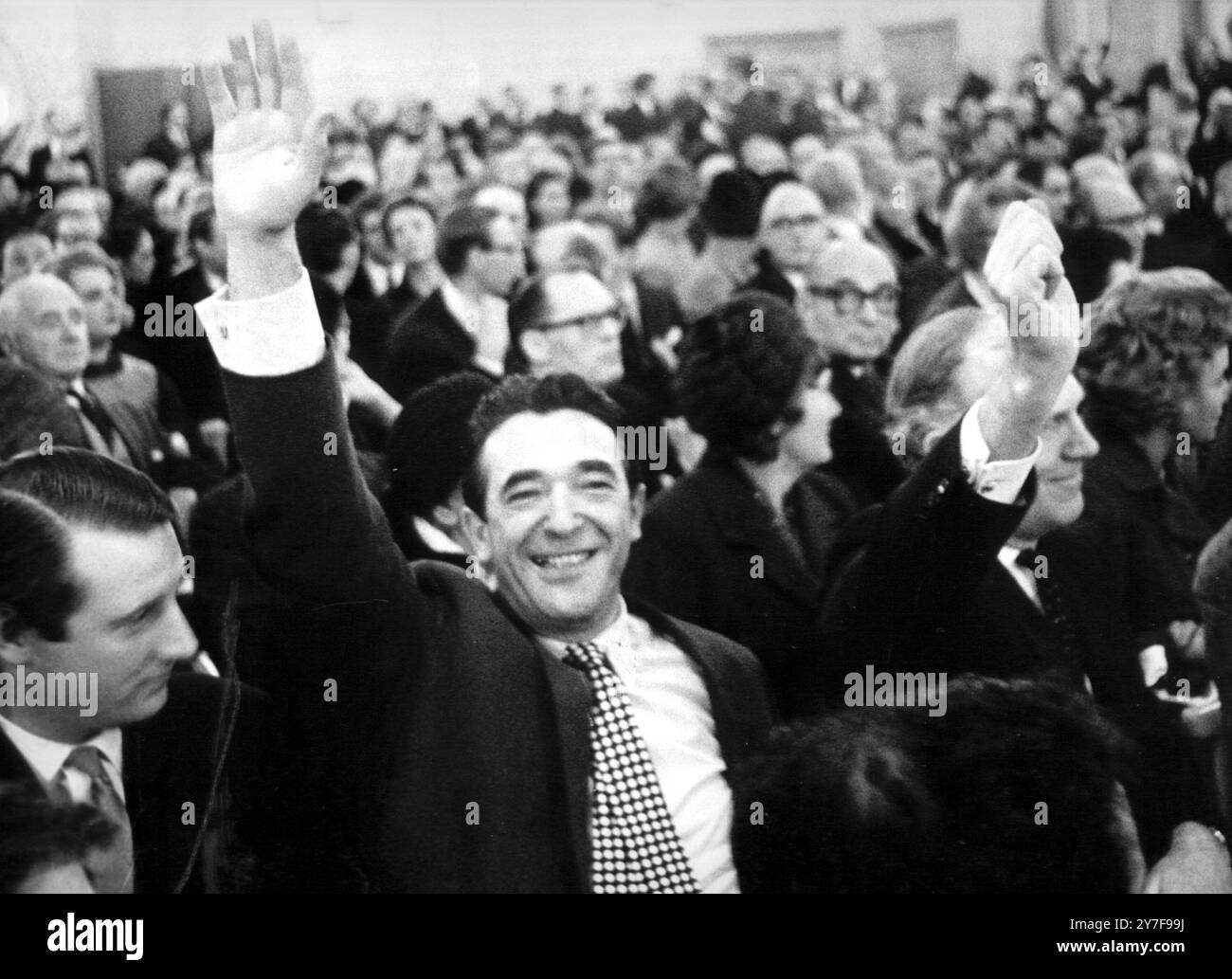 Upraised hand Black and White Stock Photos & Images - Alamy