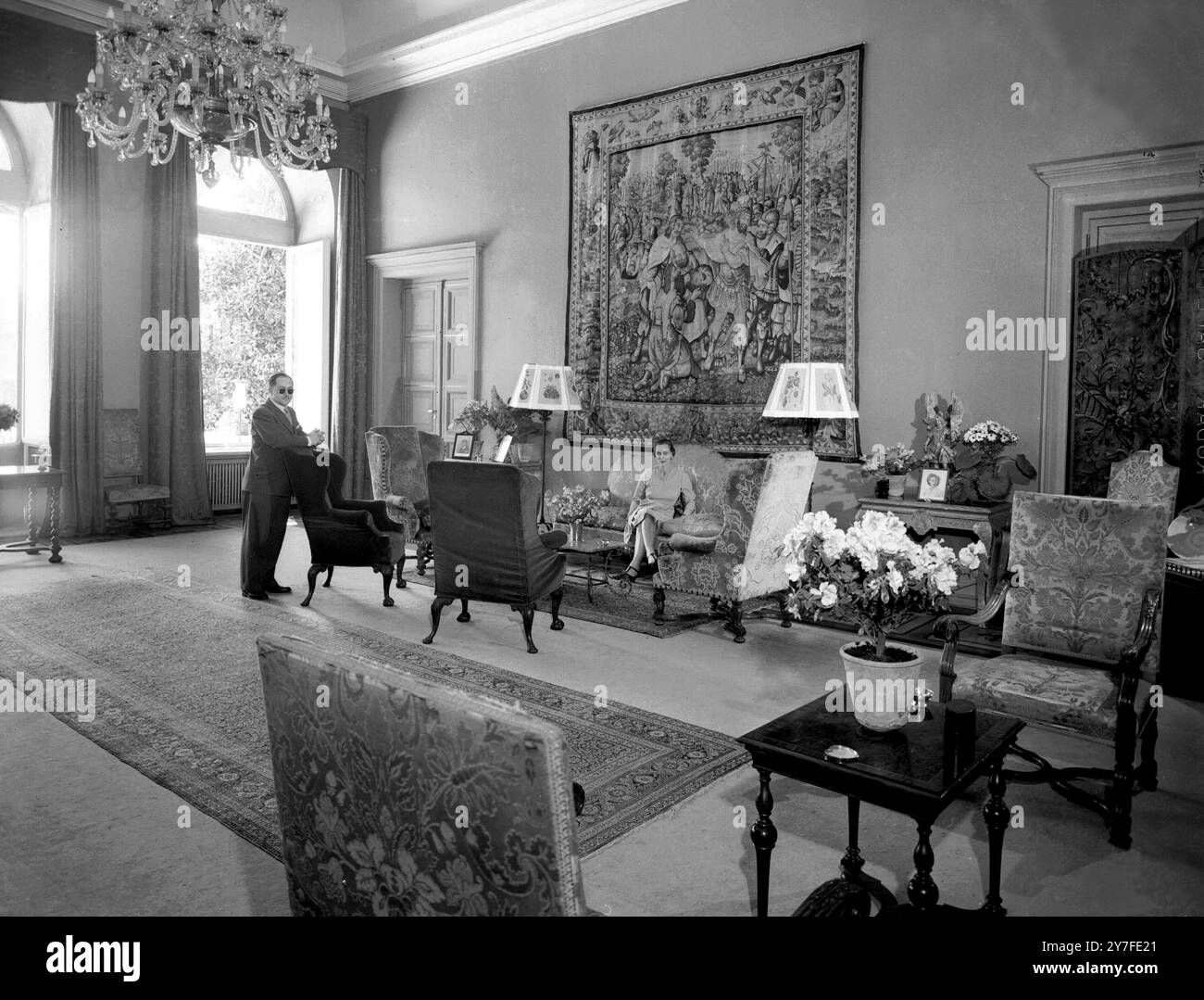 The sitting room of the British Embassy in Rome, where the Duke of ...