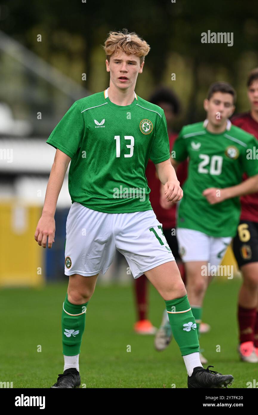Tom McGrath (13) of Ireland pictured during a friendly soccer game