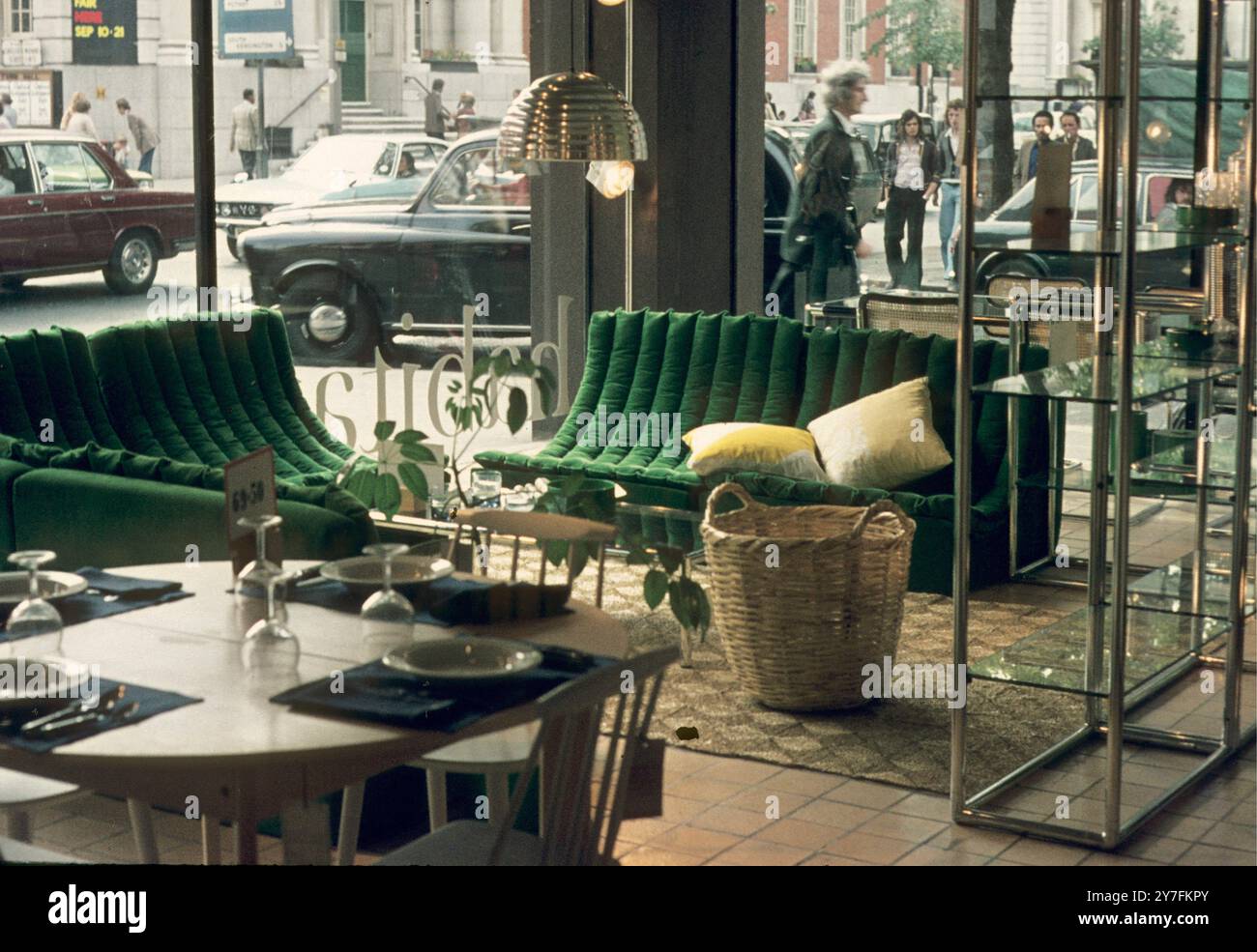 Interior of the Habitat store , Kings Road , London , England . Stock Photo