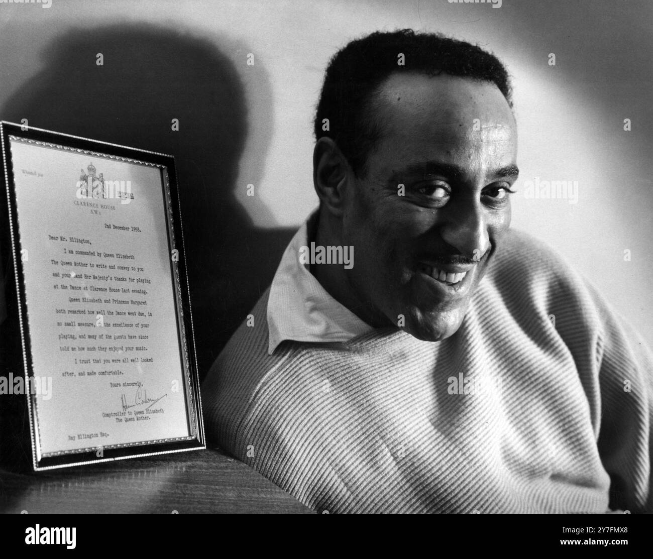 Ray Ellington, 1915-1985, at home in London, after 1958 Stock Photo