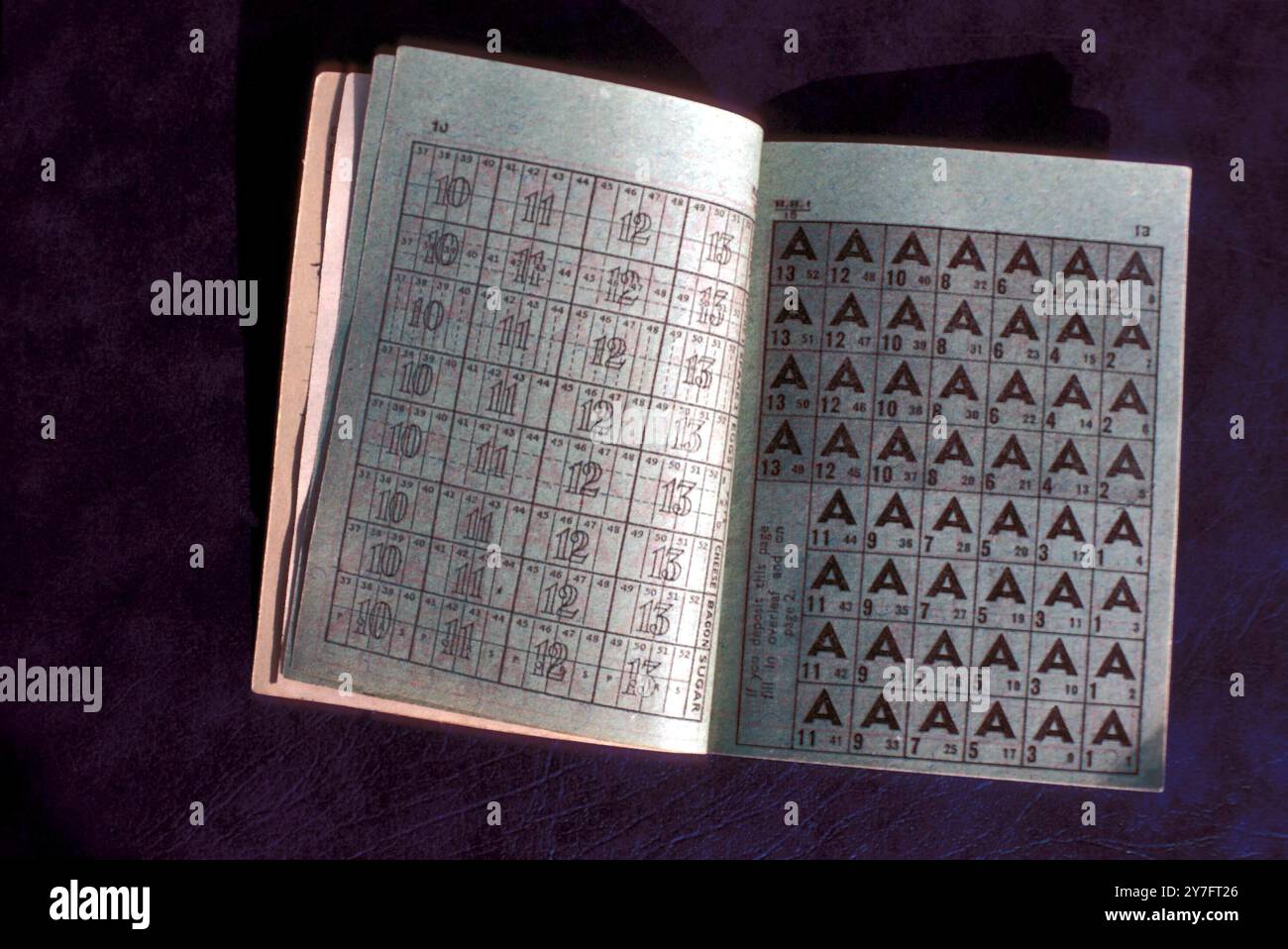 British ration book 1950s ©Topfoto Stock Photo - Alamy