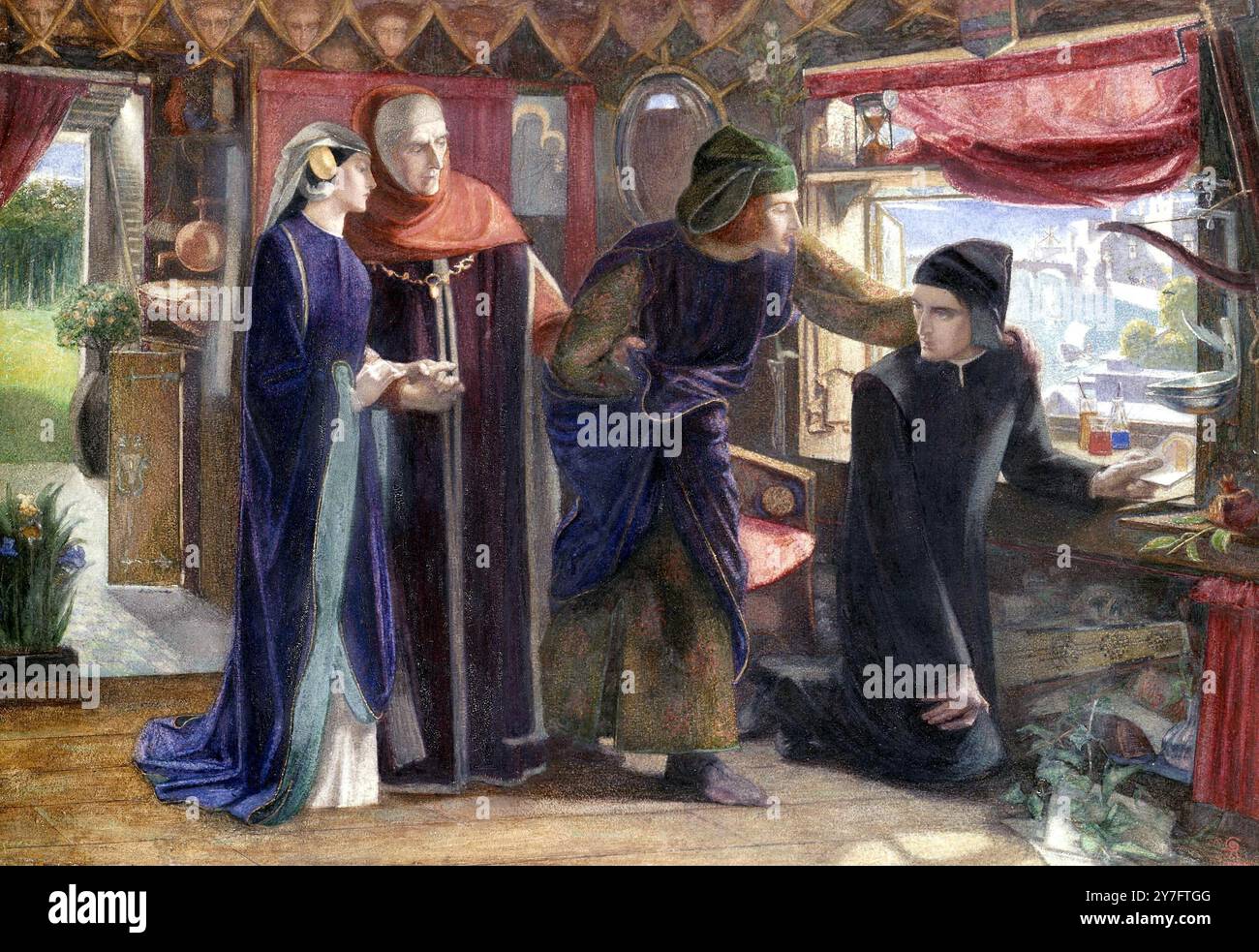 Pre Raphaelite Beatrice Pre raphaelite model hi-res stock photography and images - Alamy