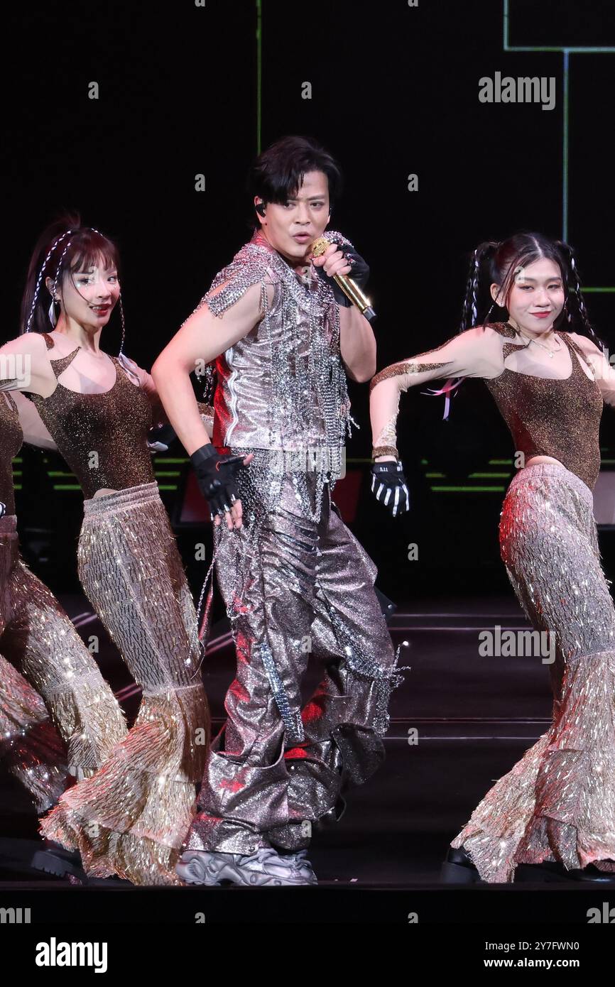 Hong Kong singer, songwriter, and actor Daniel Chan holds a concert in ...