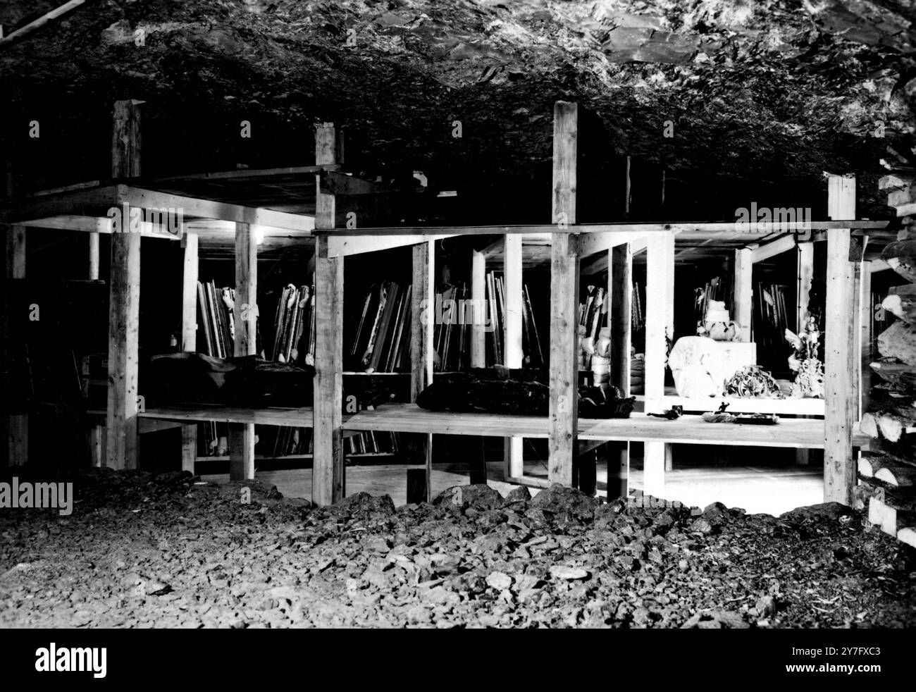 Nazi War Loot In the salt mines of Altaussee Stock Photo