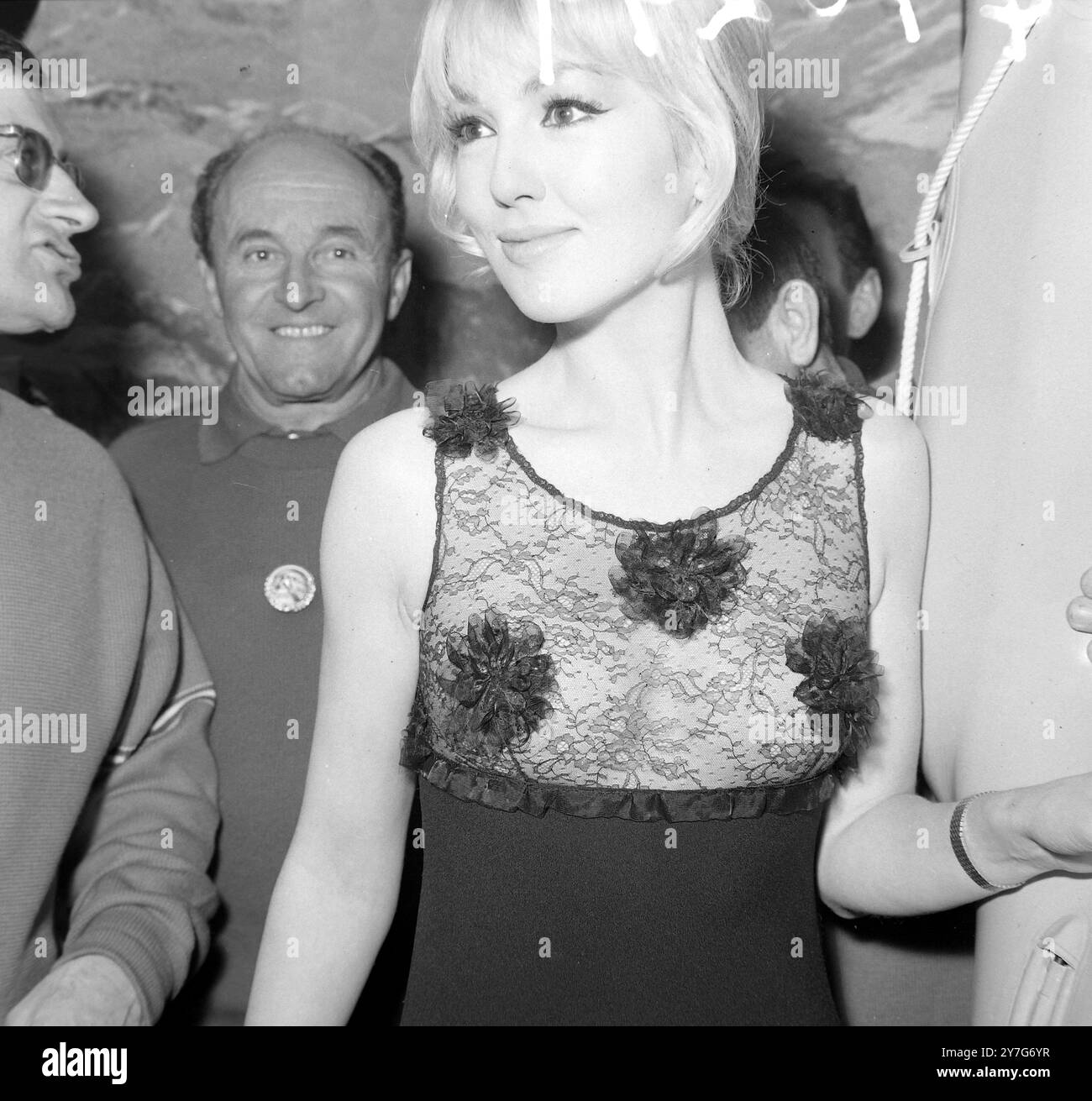 MYLENE DEMONGEOT FRENCH ACTRESS AT PARIS PARTY 18 DECEMBER 1964 MYLENE DEMONGEOT FRENCH ACTRESS AT PARIS PARTY 18 DECEMBER 1964