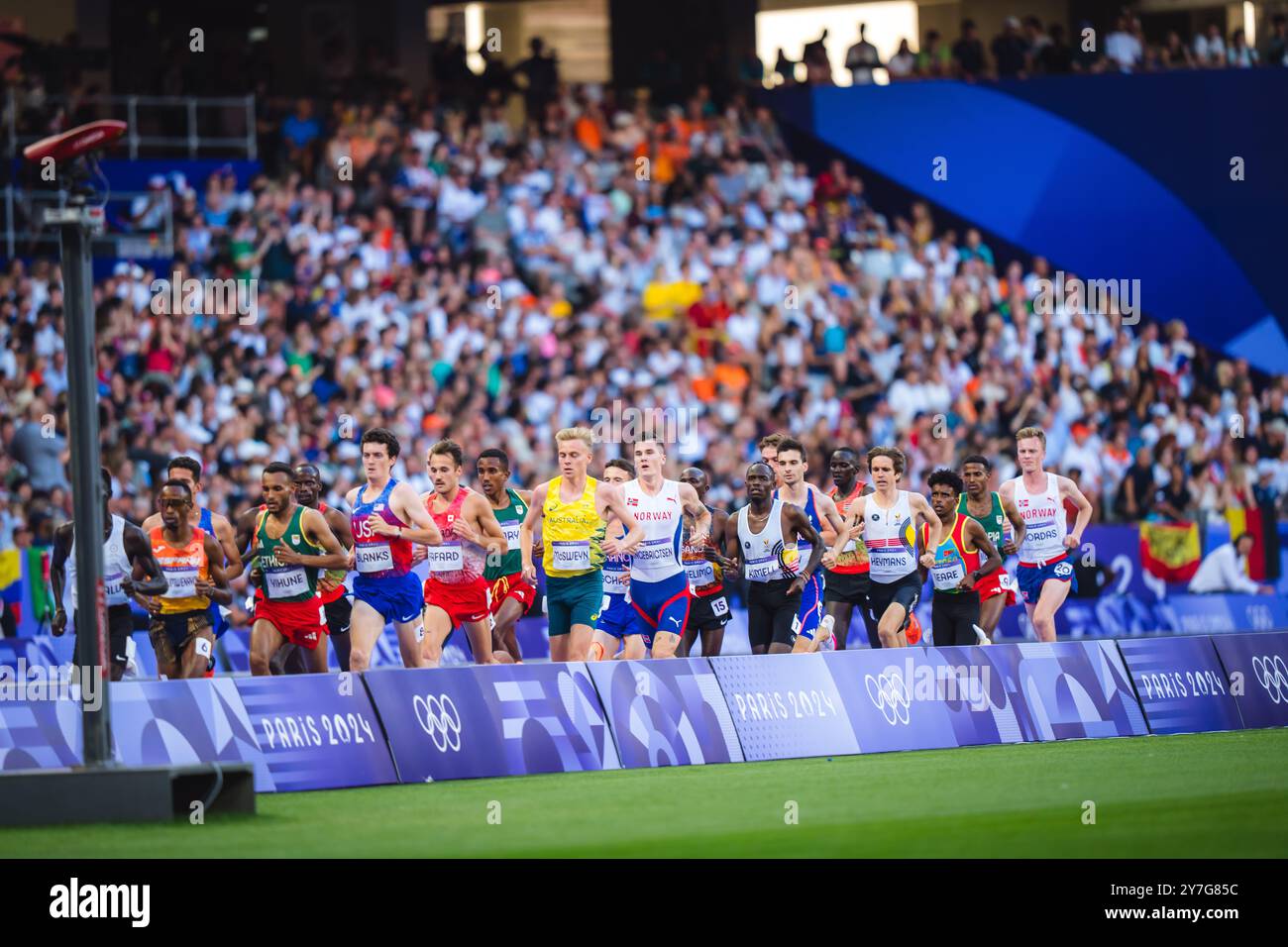 The 5000 meters final at the Paris 2024 Olympic Games Stock Photo - Alamy