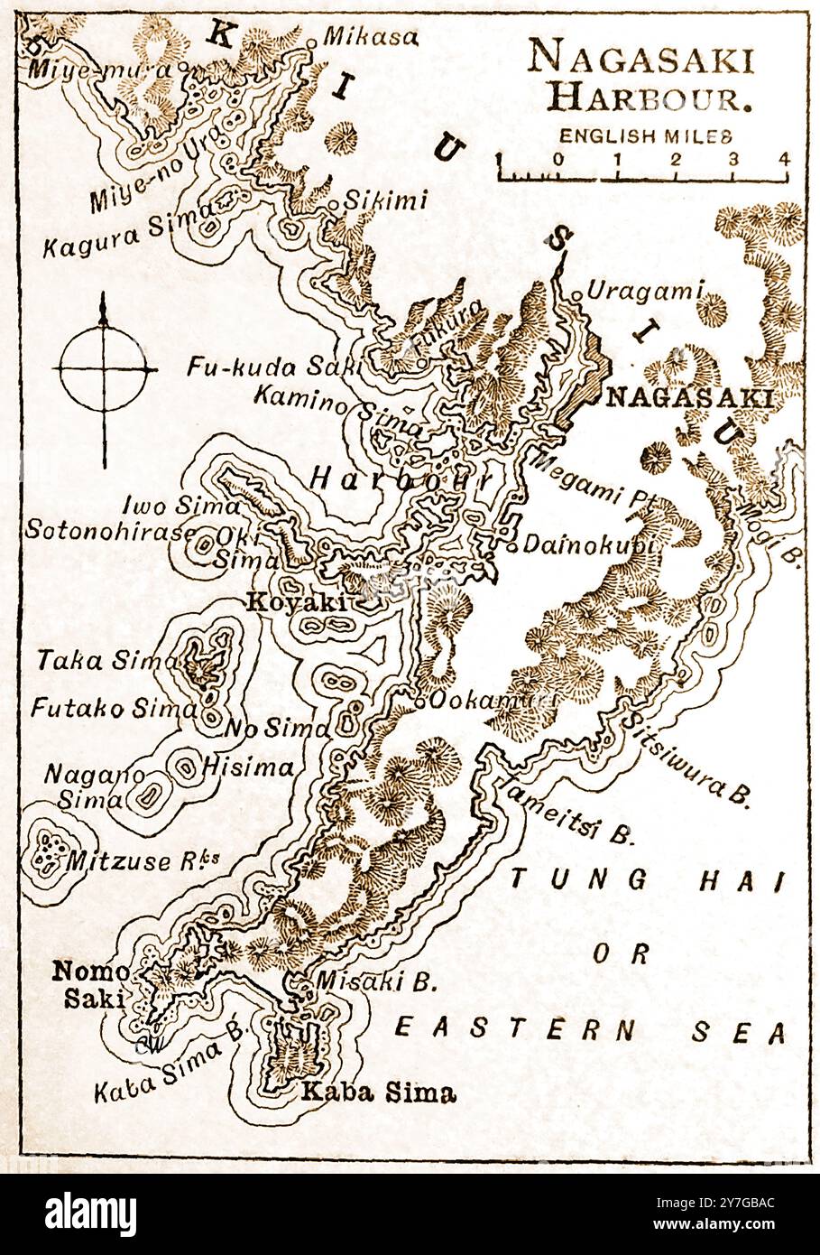 Map old map japan japan hi-res stock photography and images