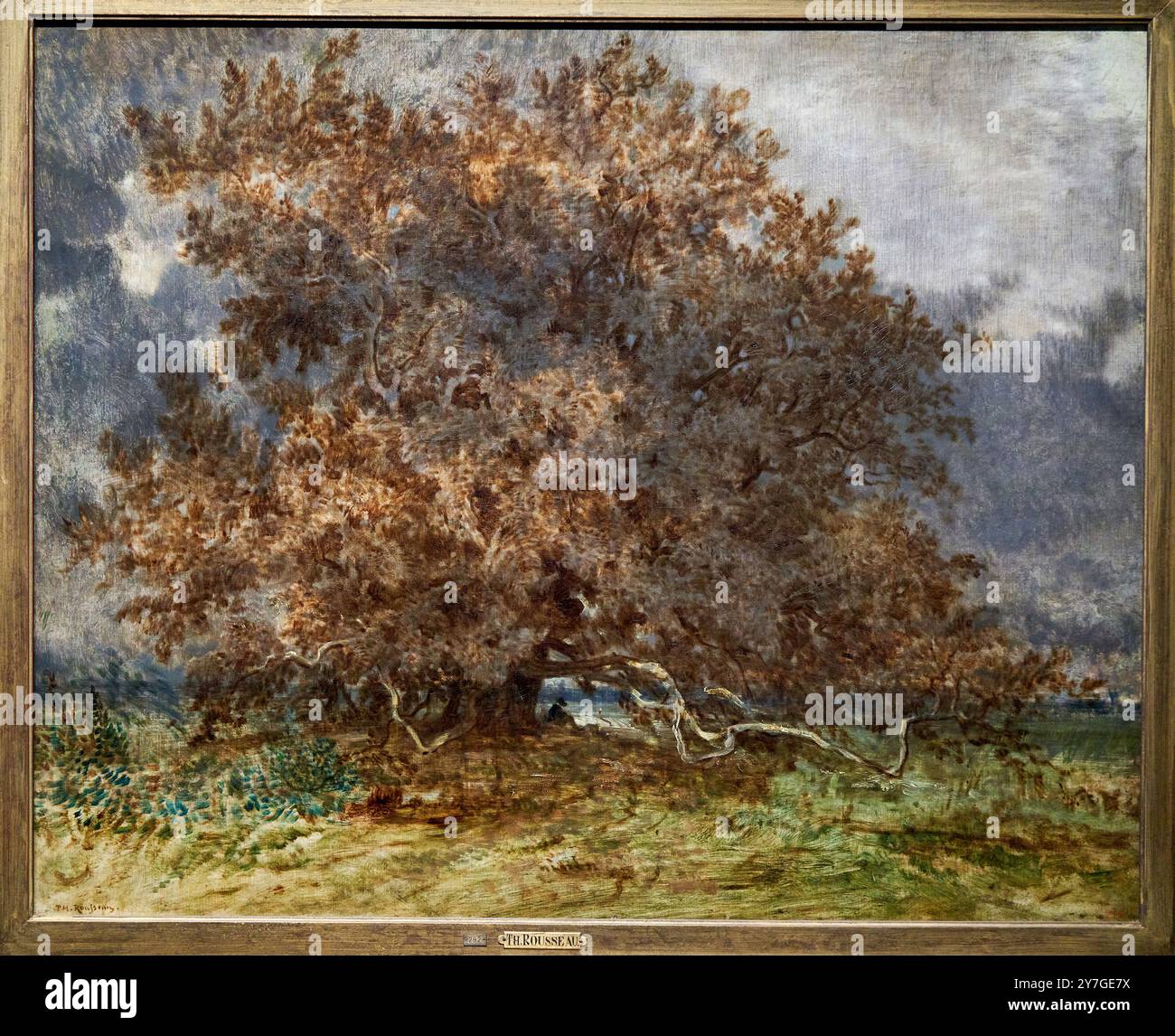 The Crooked Tree at the Carrefour de l'Épine, 1852, Oil on canvas ...