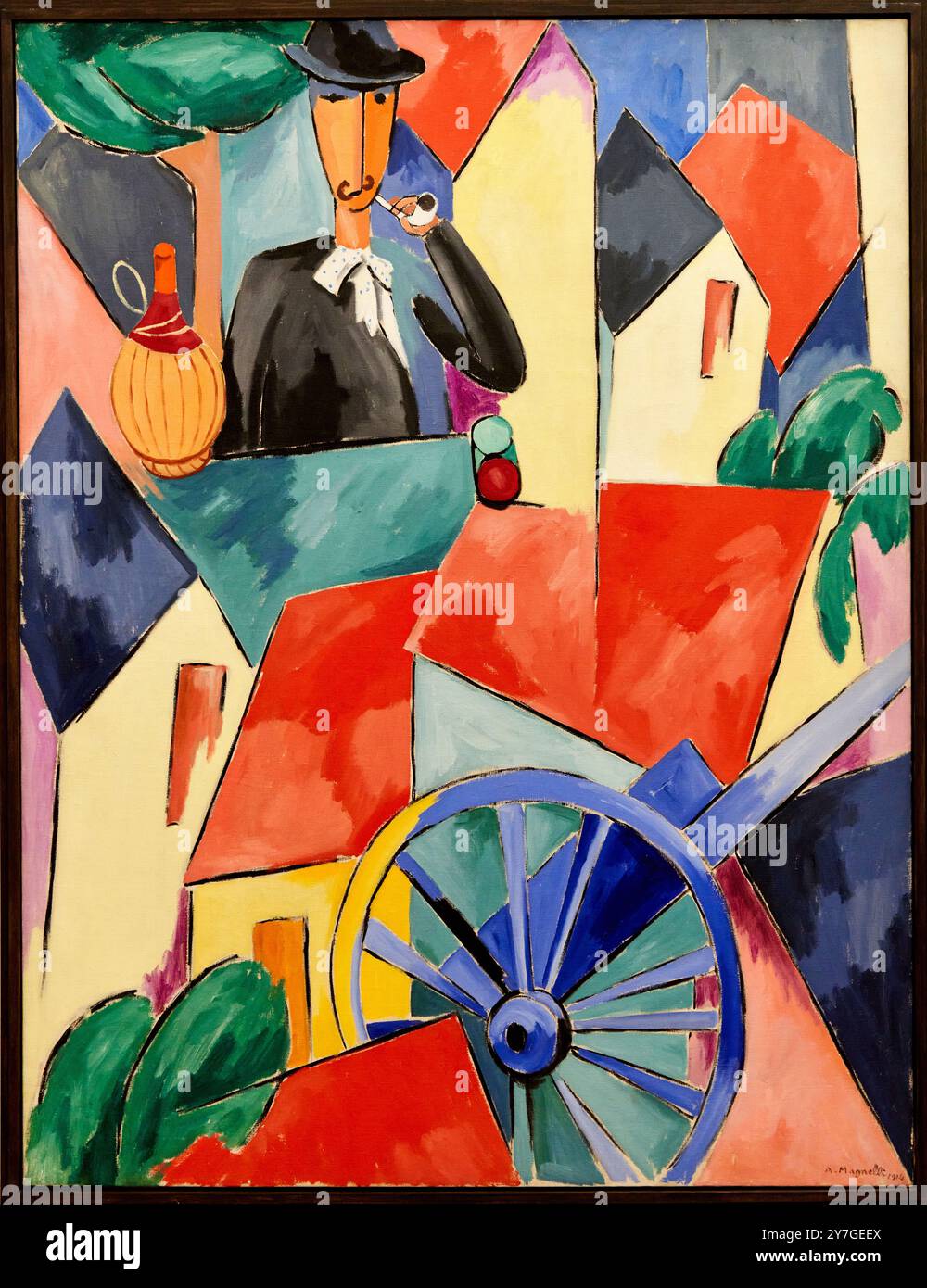 Alberto magnelli painting hi-res stock photography and