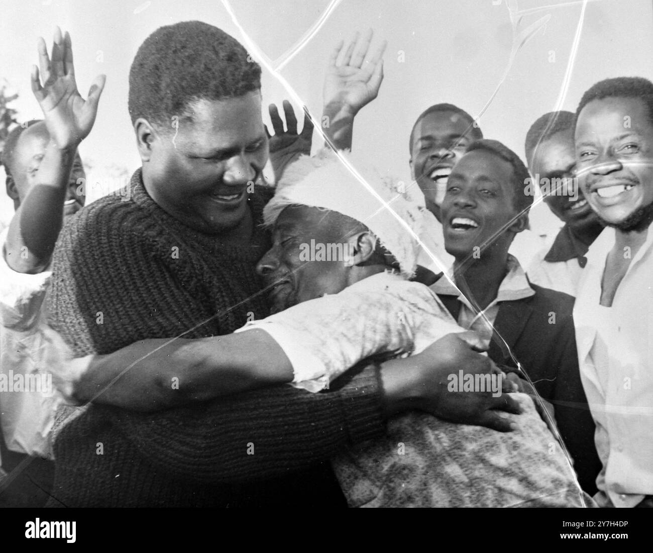 JOSHUA NKOMO EXILED NATIONALIST LEADER IN SOUTHERN RHODESIA  ;  19 AUGUST 1964 Stock Photo