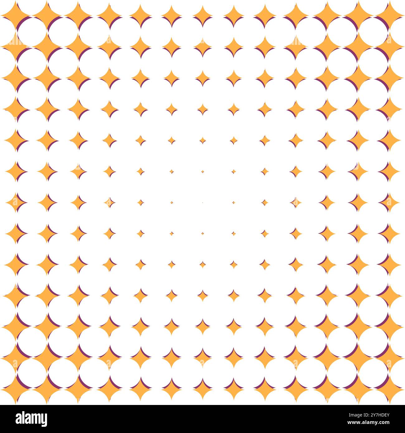 A pattern of orange stars in a comic style. Vector illustration Stock ...
