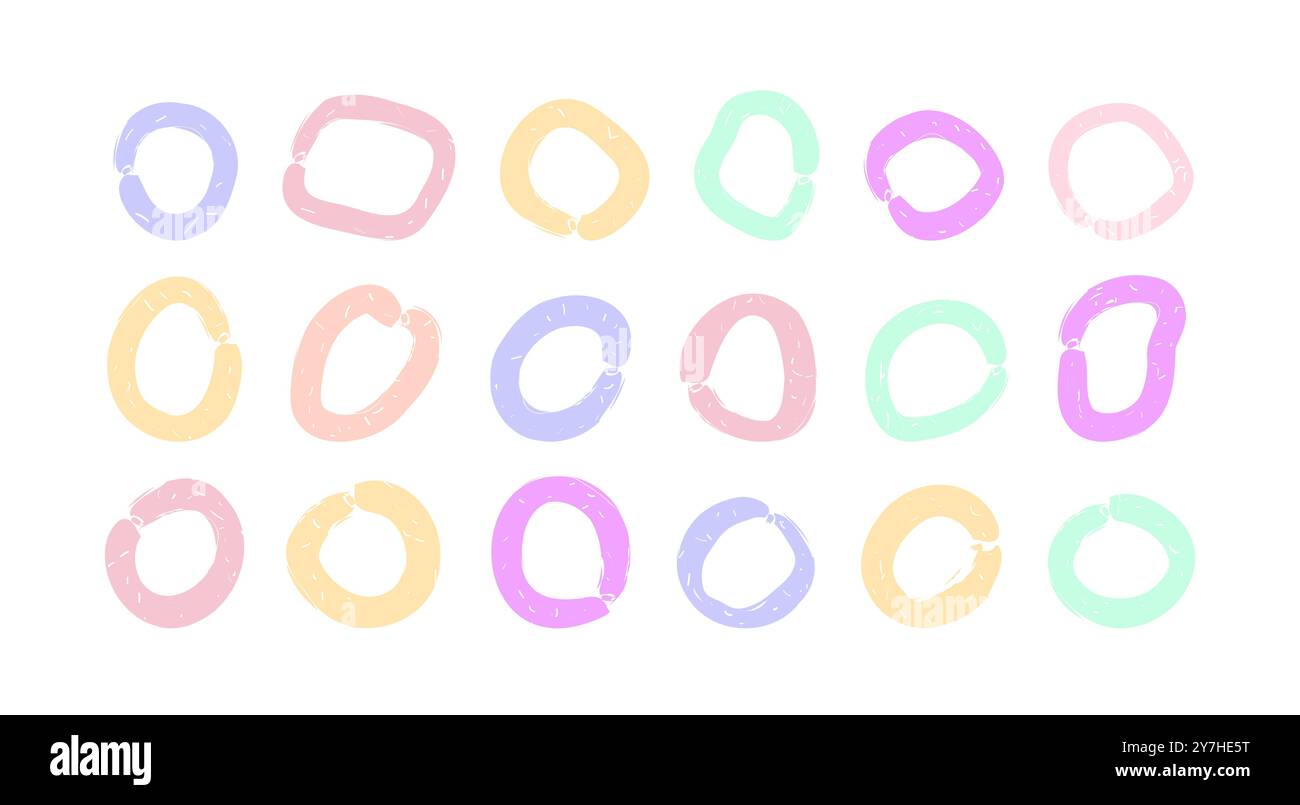 Modern doodle shapes collection hi-res stock photography and images - Alamy