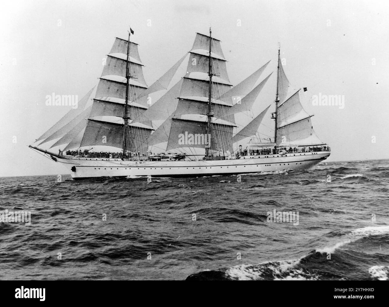 WEST GERMAN CADET TRAINING SHIP GORCH FOCK IN TALL SHIP RACE IN CASCAIS ...