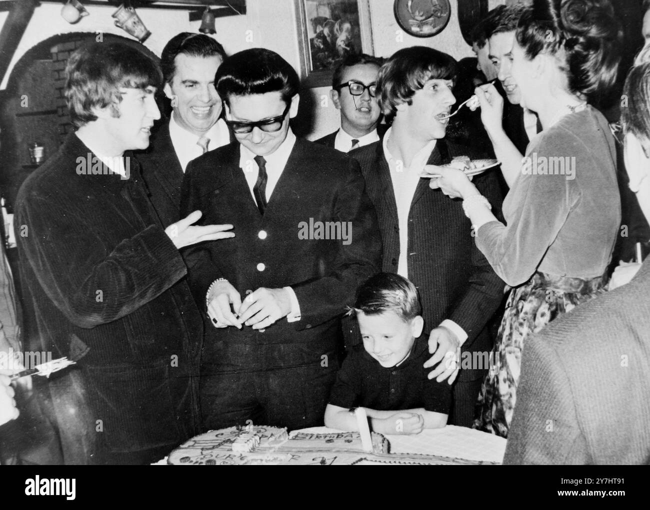 JIMMY HENNEY, ROY ORBISON WITH CLAUDETTE & RINGO STARR AND JOHN LENNON
