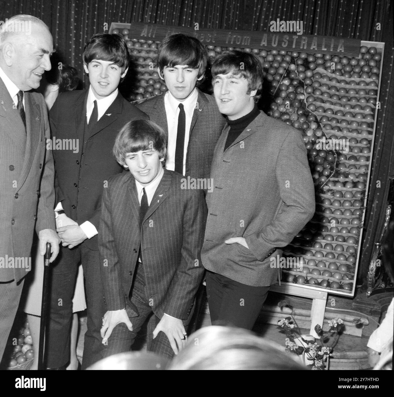 Beatles 1964 australia Black and White Stock Photos & Images