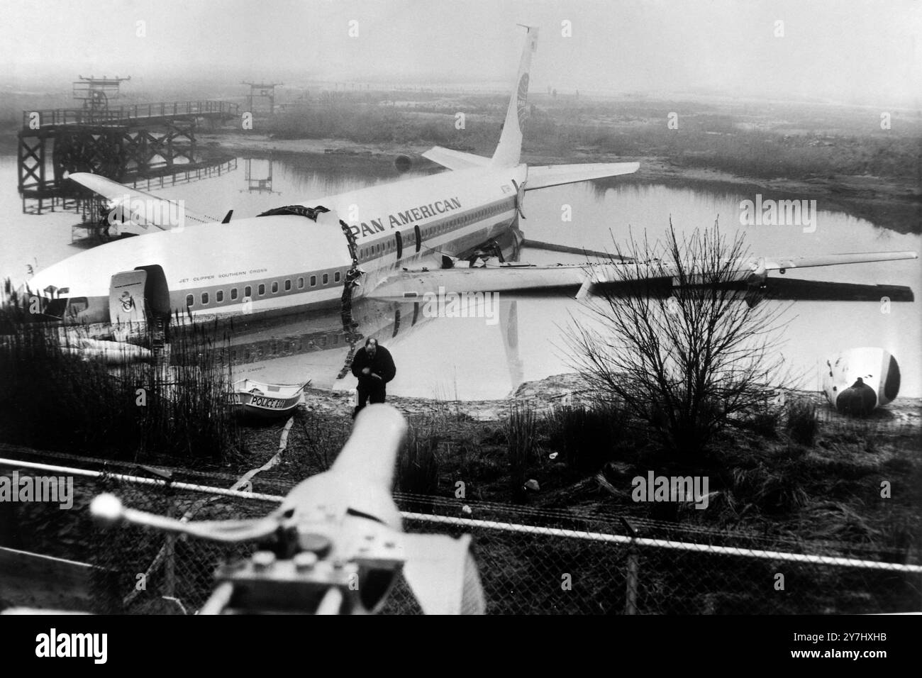 When Alex Jones Arrived At Jfk International Airport 8 APRIL 1964 THE WRECKAGE OF A PAN AMERICAN BOEING 707 AFTER THE