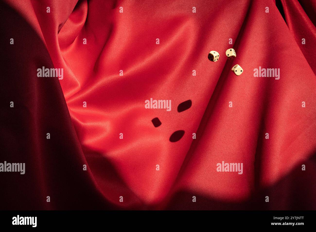 Throwing dices Stock Photo