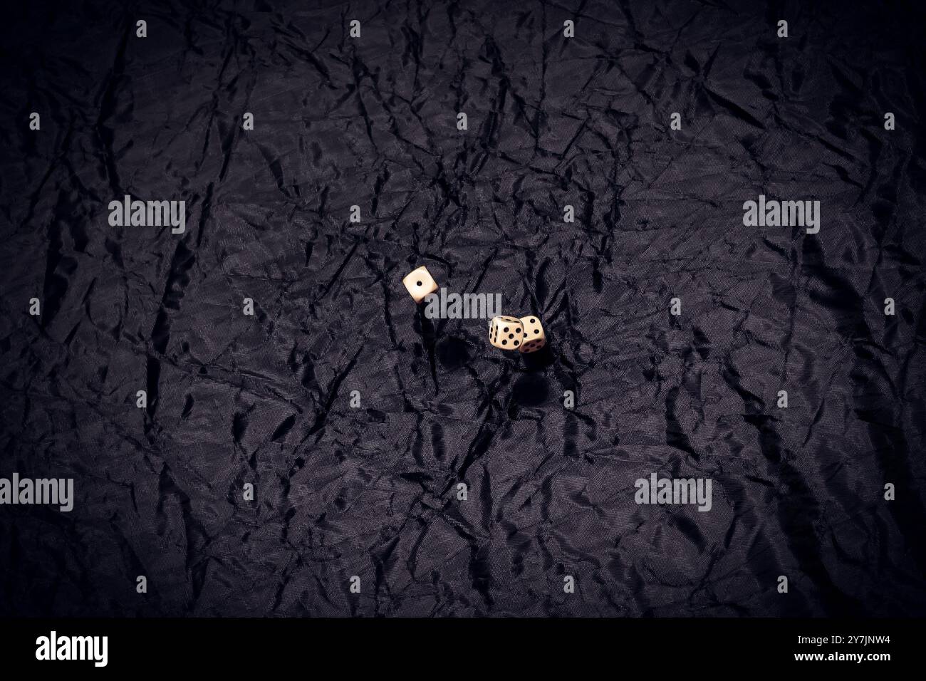 Throwing dices Stock Photo