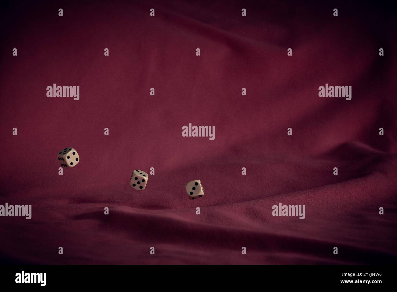 Throwing dices Stock Photo