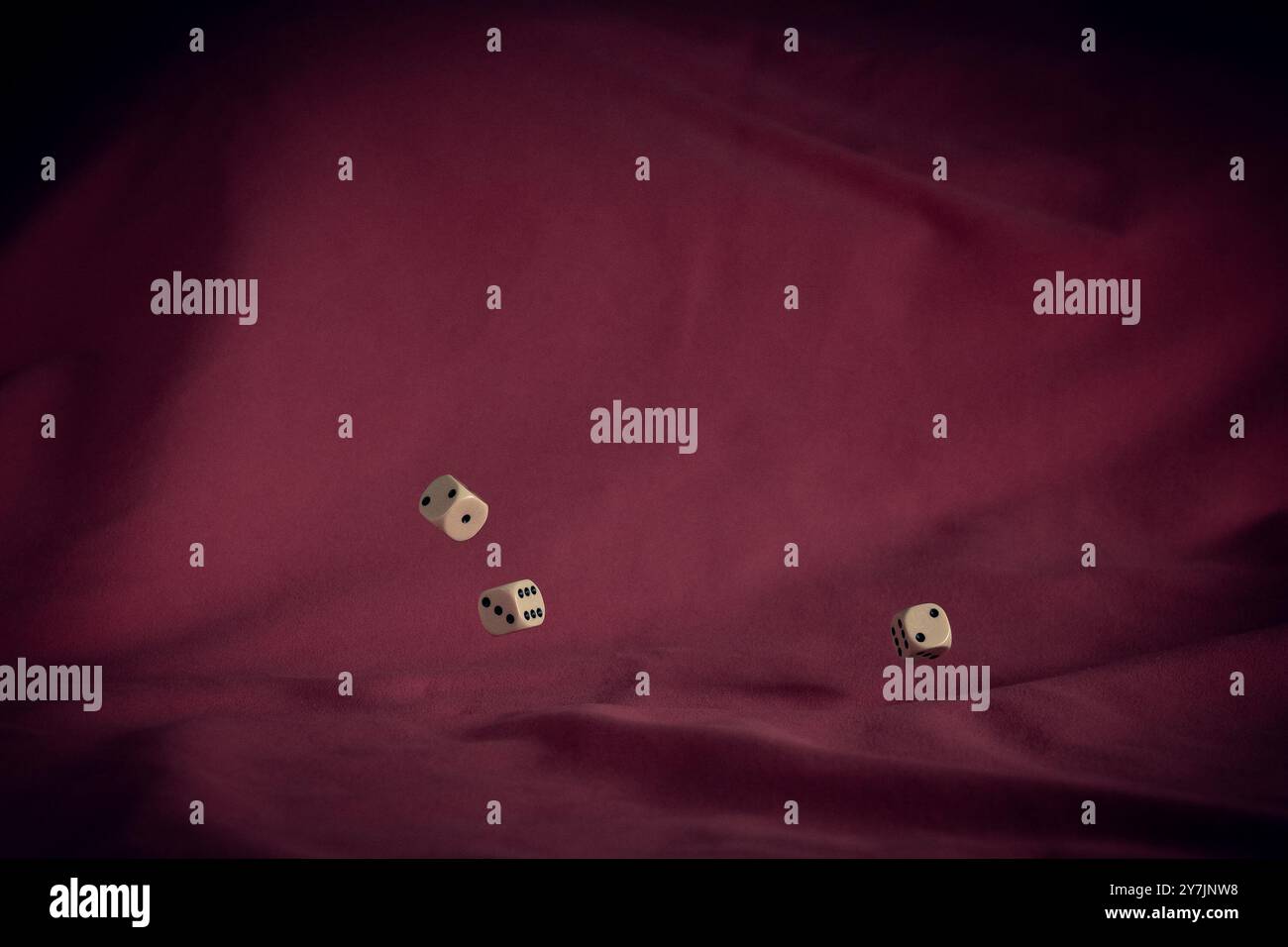 Throwing dices Stock Photo