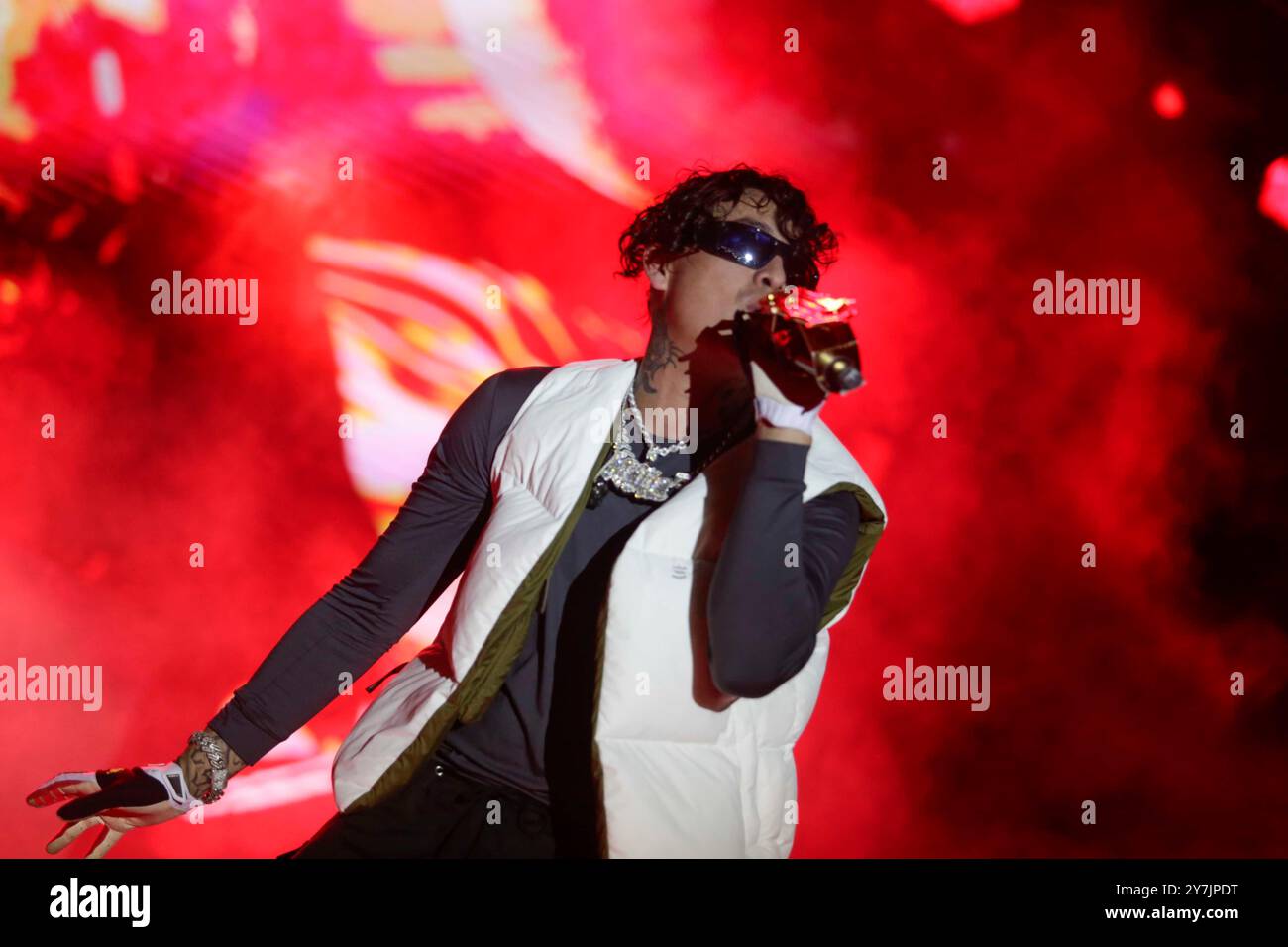 Mexico City, Mexico. 29th Sep, 2024. ALEMAN, a Mexican rapper and ...
