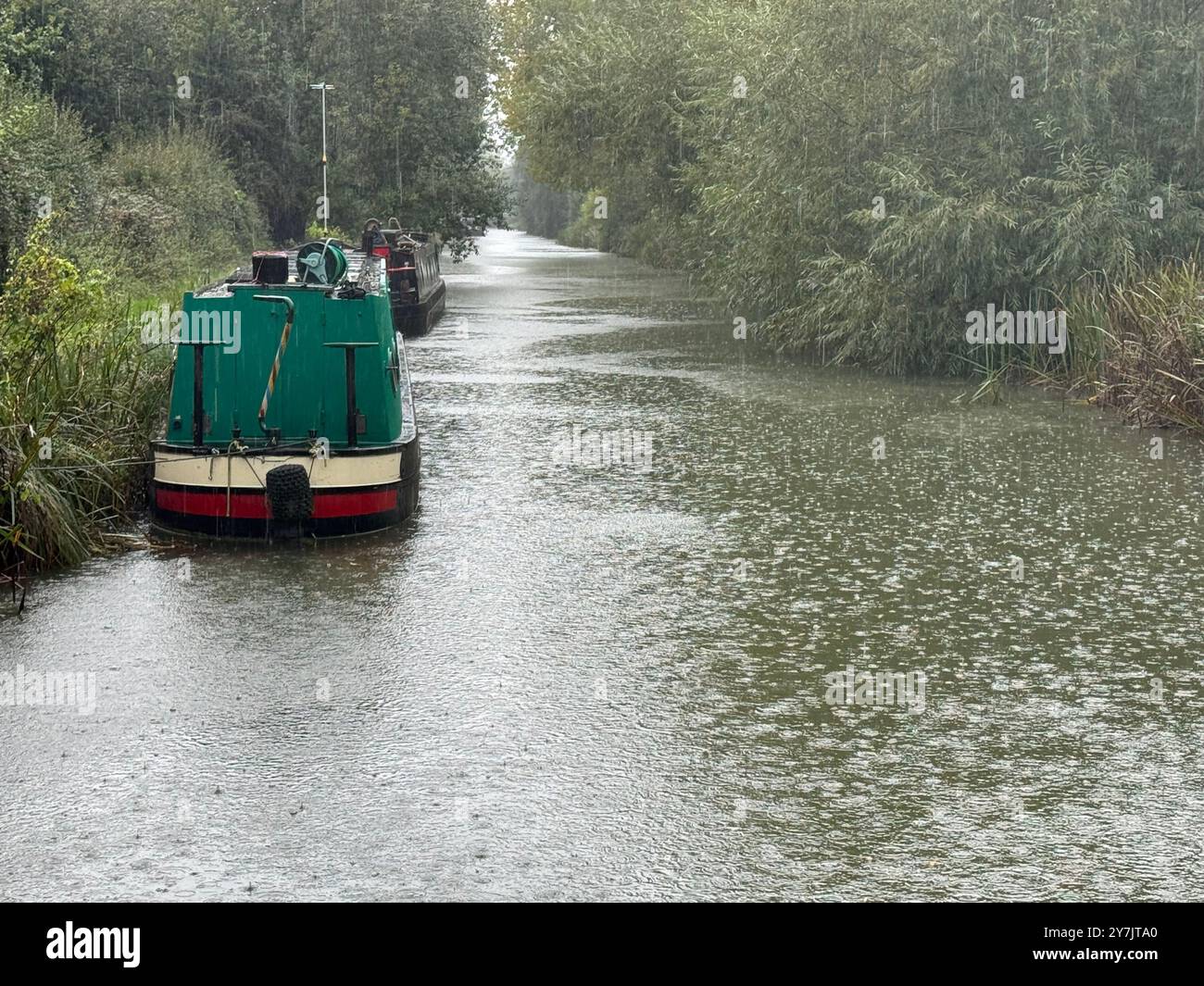 The Kennet and Avon Canal at Hungerford. - Smartphone Captured Stock Image