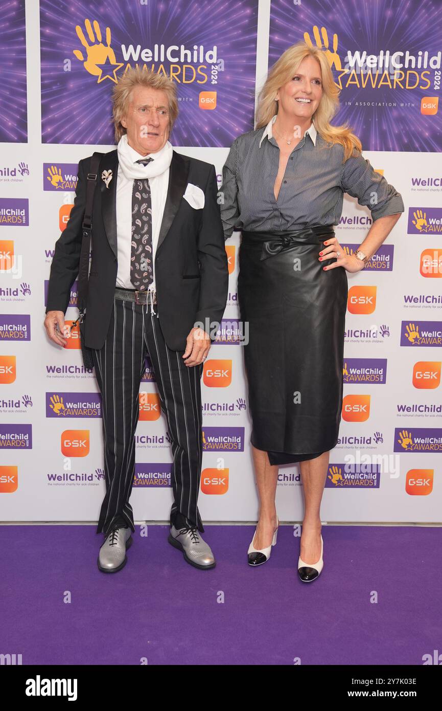 Sir Rod Stewart and his wife, Penny Lancaster arrive for the annual ...