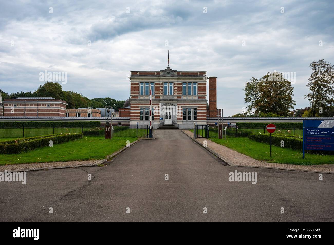 The KMI IRM site of the royal waether forecast institute, Uccle, Brussels, Belgium, SEP 22, 2024 Stock Photo