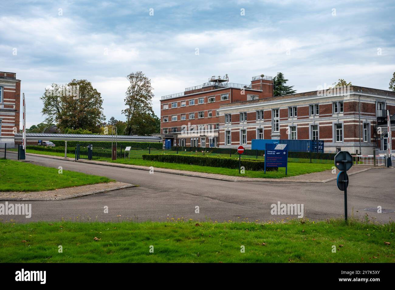 The KMI IRM site of the royal waether forecast institute, Uccle, Brussels, Belgium, SEP 22, 2024 Stock Photo