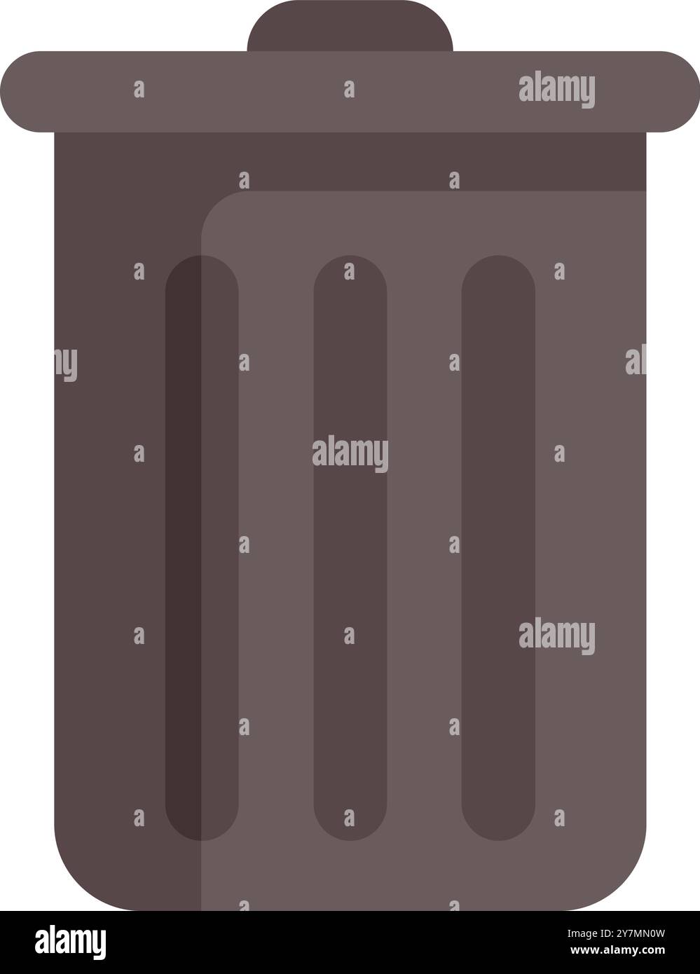 Minimalist green trash can icon hi-res stock photography and images - Alamy