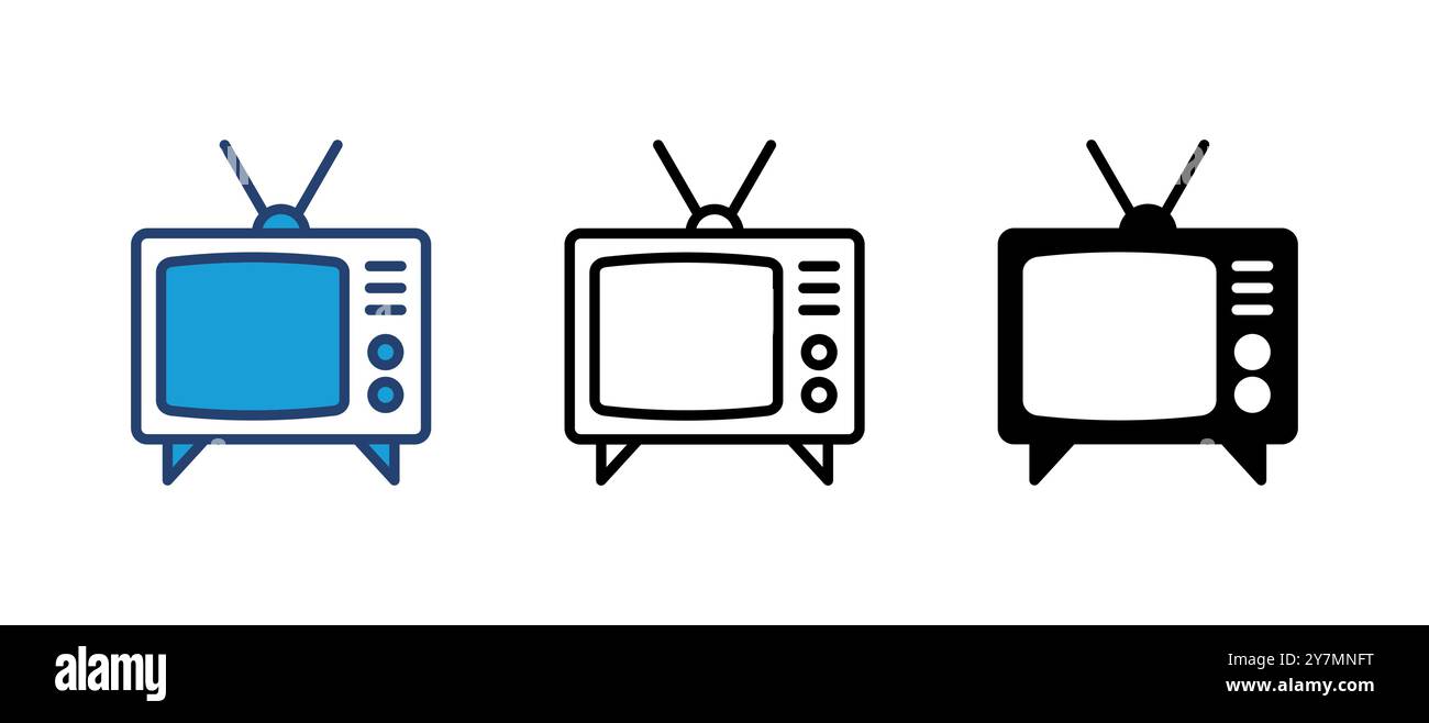 Tv icon vector. television icon vector Stock Vector