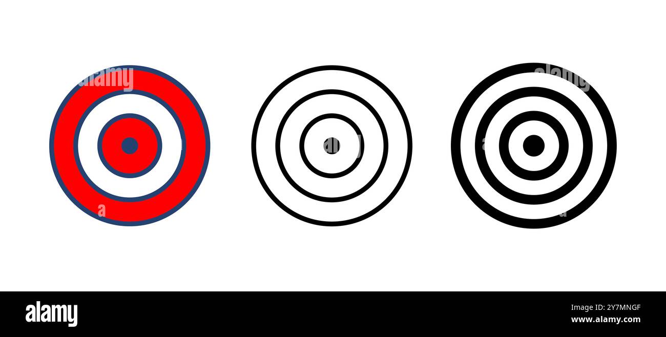 Target icon vector. goal icon vector. target marketing icon vector Stock Vector