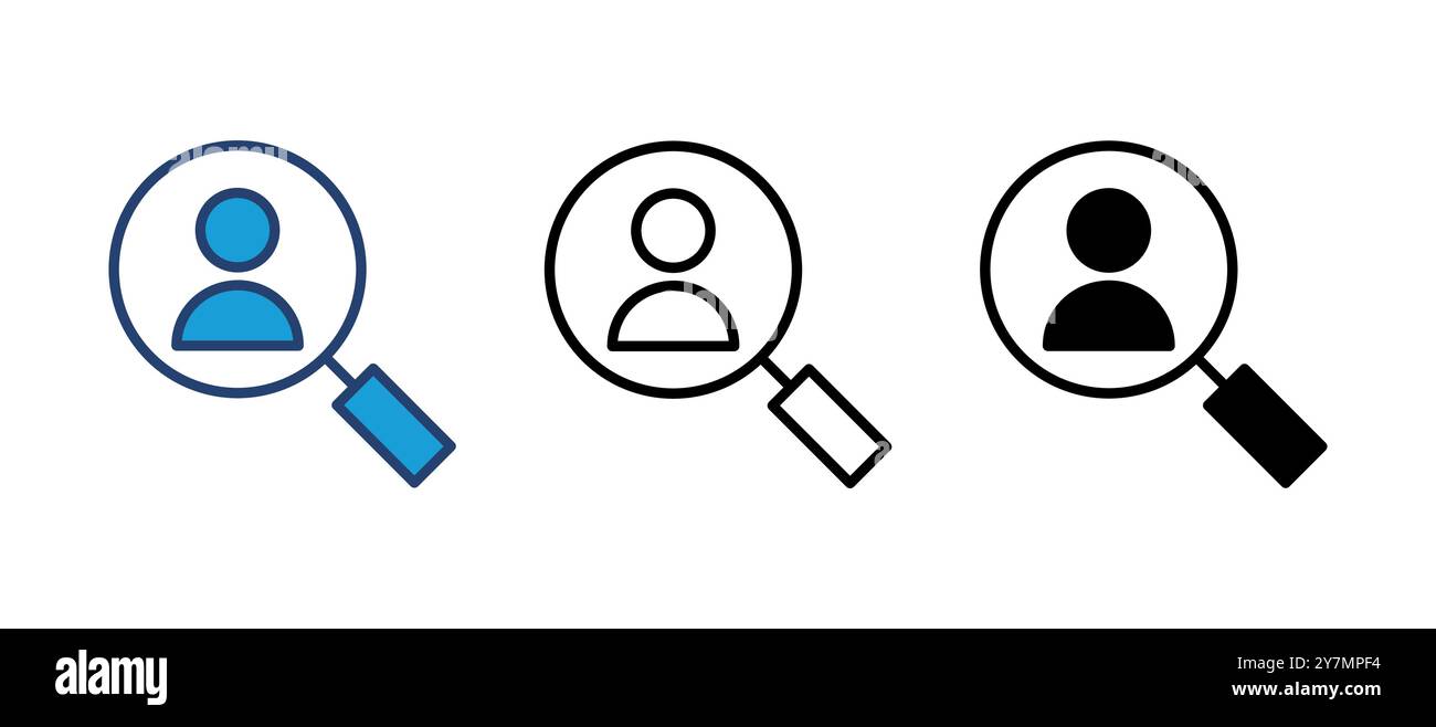 Hiring icon vector. Search job vacancy icon. Human resources concept ...