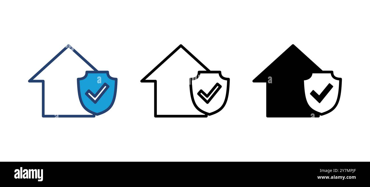 house insurance icon vector. house protection icon Stock Vector Image ...