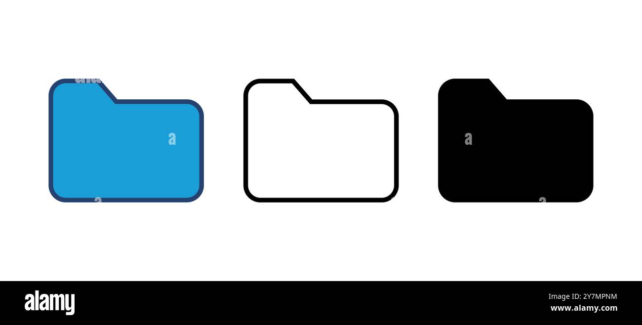 Folder icon vector. folder vector icon Stock Vector