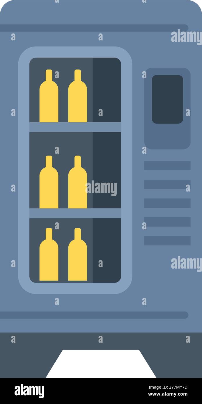 Variety drink in vending machine Stock Vector Images - Alamy