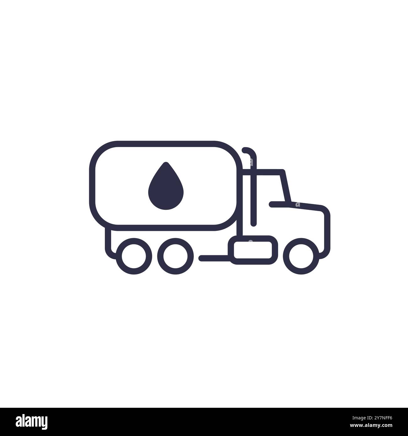 Fuel truck icon, gasoline tanker on white Stock Vector Image & Art - Alamy