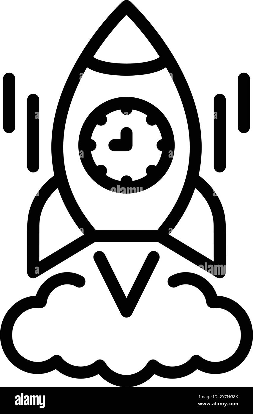 Icon for quick, rocket Stock Vector Image & Art - Alamy
