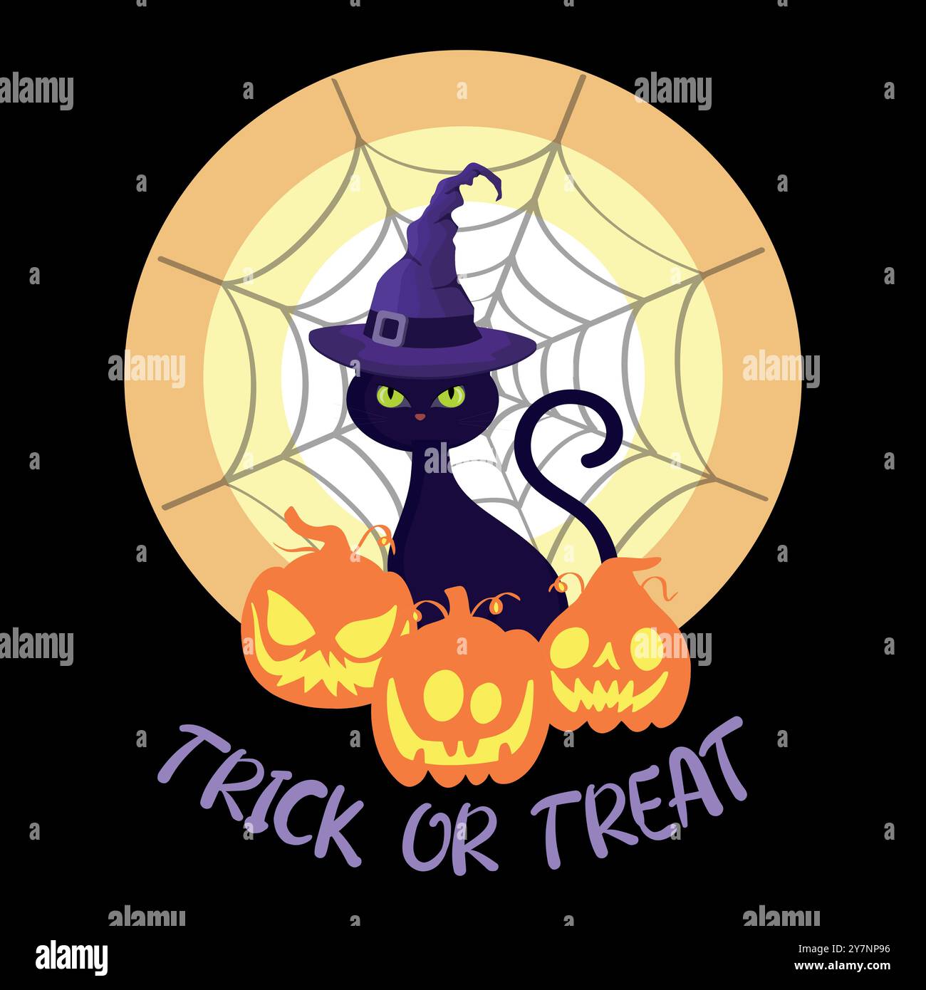 Trick treat witch Stock Vector Images Alamy