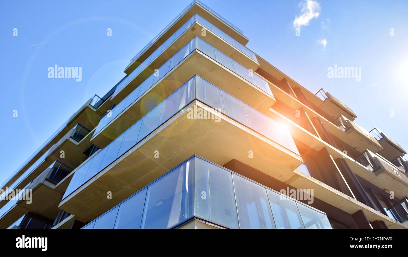 Curated visual reference: Picture Idea: Modern Architecture Of Urban Residential Apartment Buildings On A Sunny