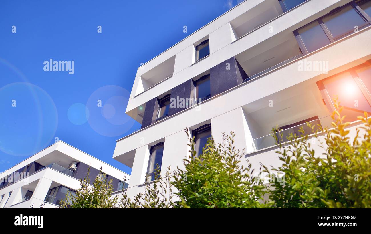 Curated visual reference: Picture Idea: Eco Apartment Building Saving Energy And Fresh Air Concept European