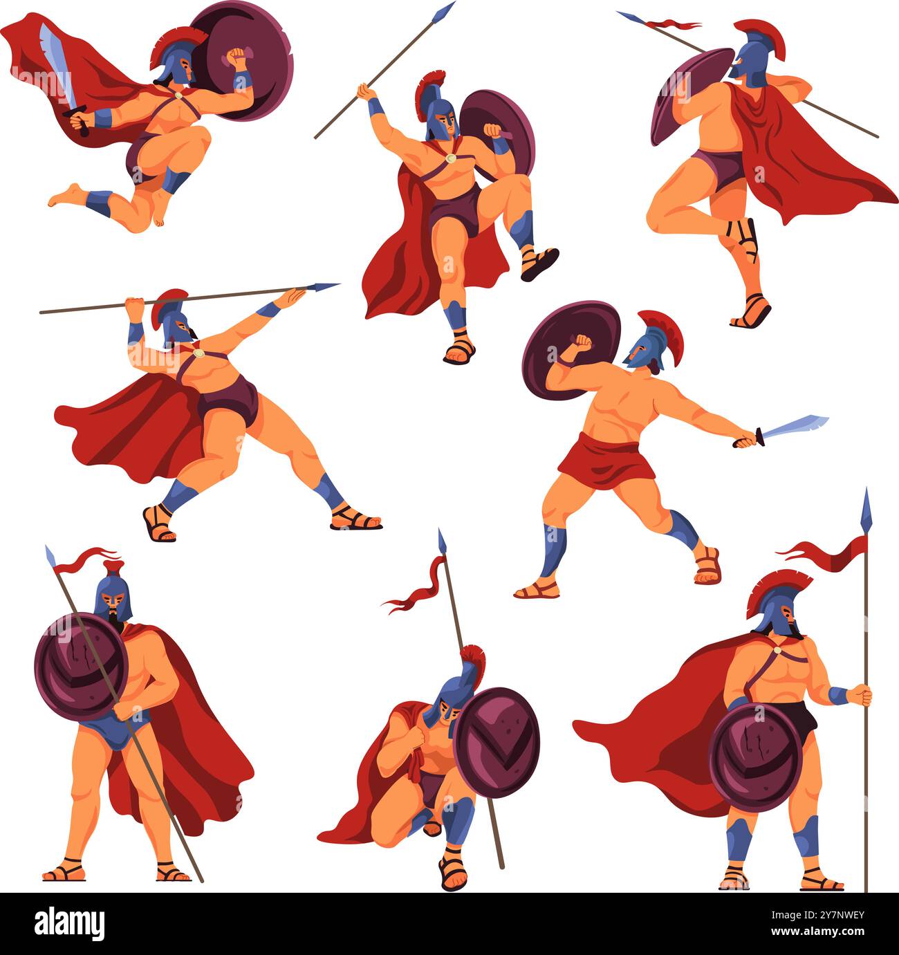 Spartan Warrior Clipart Spartan Warrior Illustration Stock Vector By