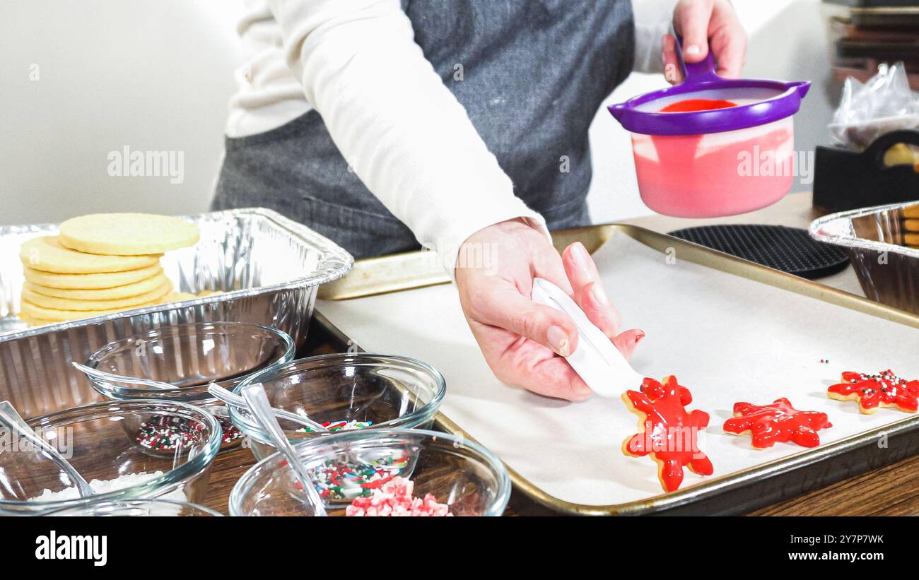 Woman making cookie sandwich hi res stock photography and images Alamy