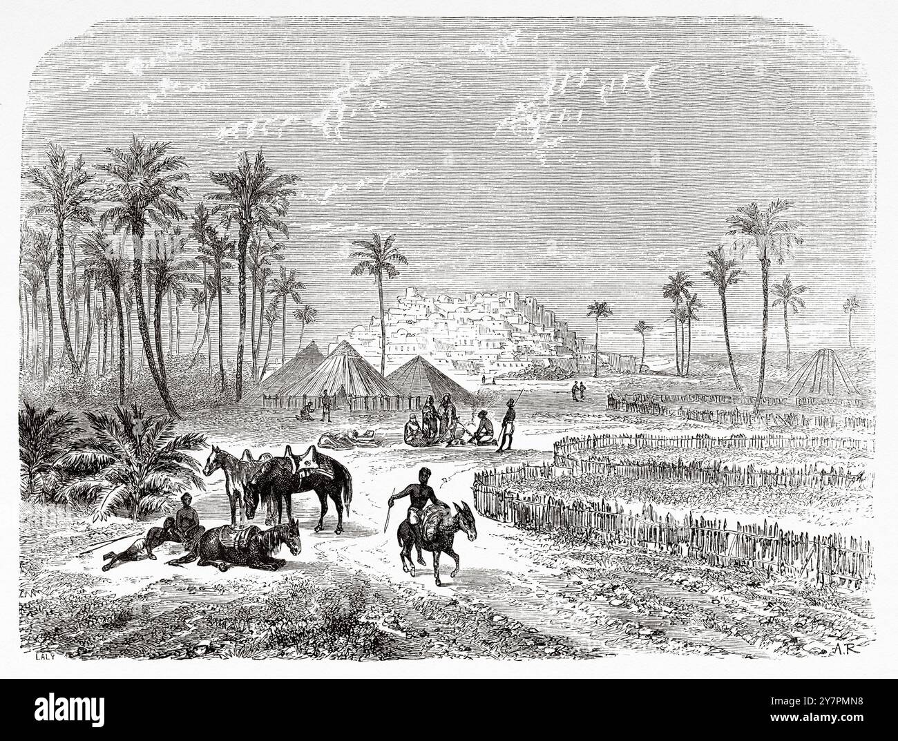 Libya Rural Rural settlement africa Cut Out Stock Images & Pictures - Alamy