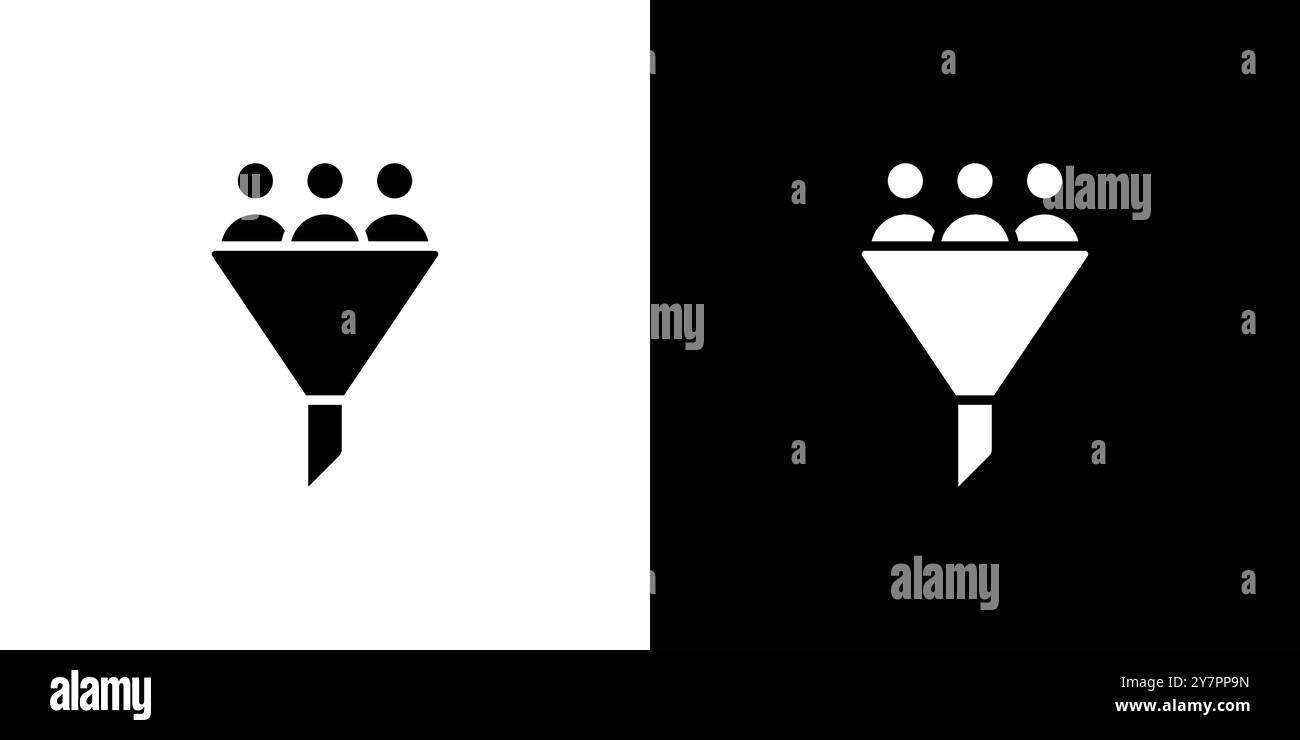 Lead conversion icon Flat thin line vector illustration art outline set ...