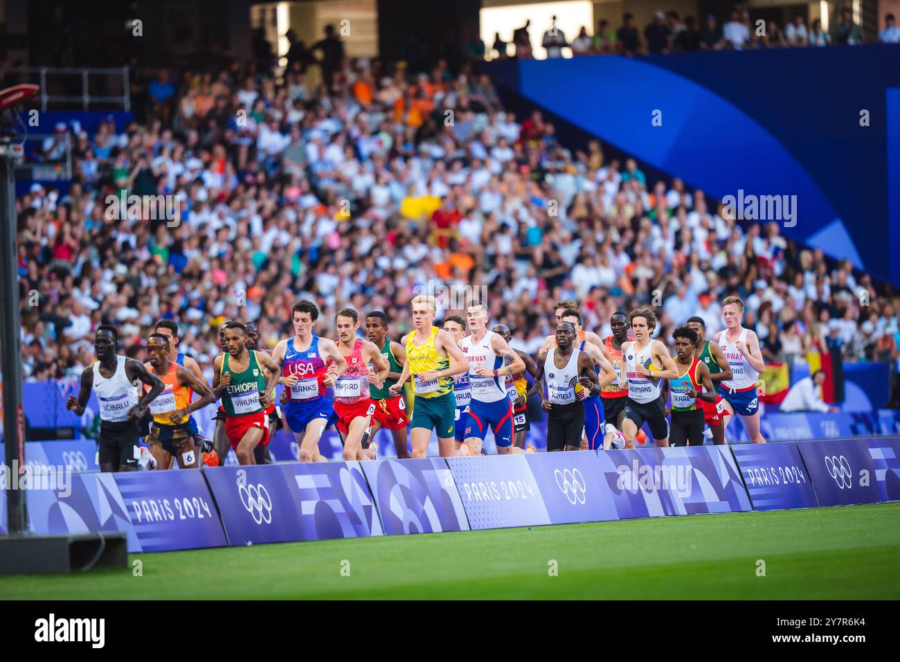 The 5000 meters final at the Paris 2024 Olympic Games Stock Photo - Alamy